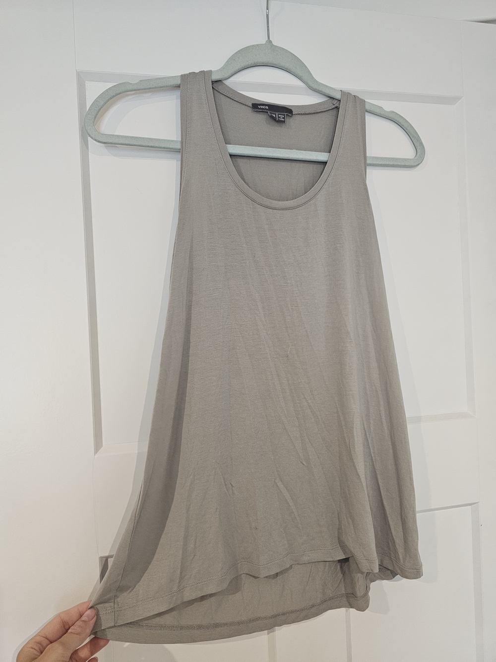 Vince Neutral Taupe Swing Tank Top